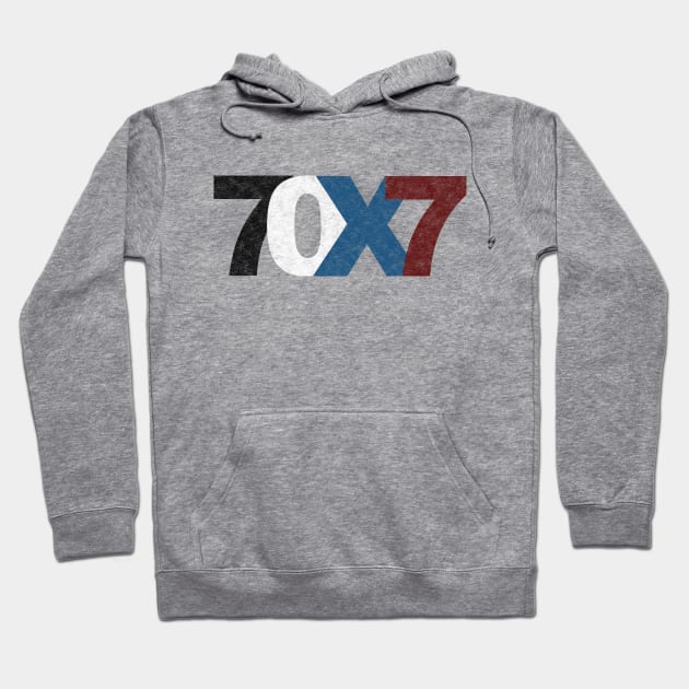 70 X 7 Hoodie by goodnewsfeed